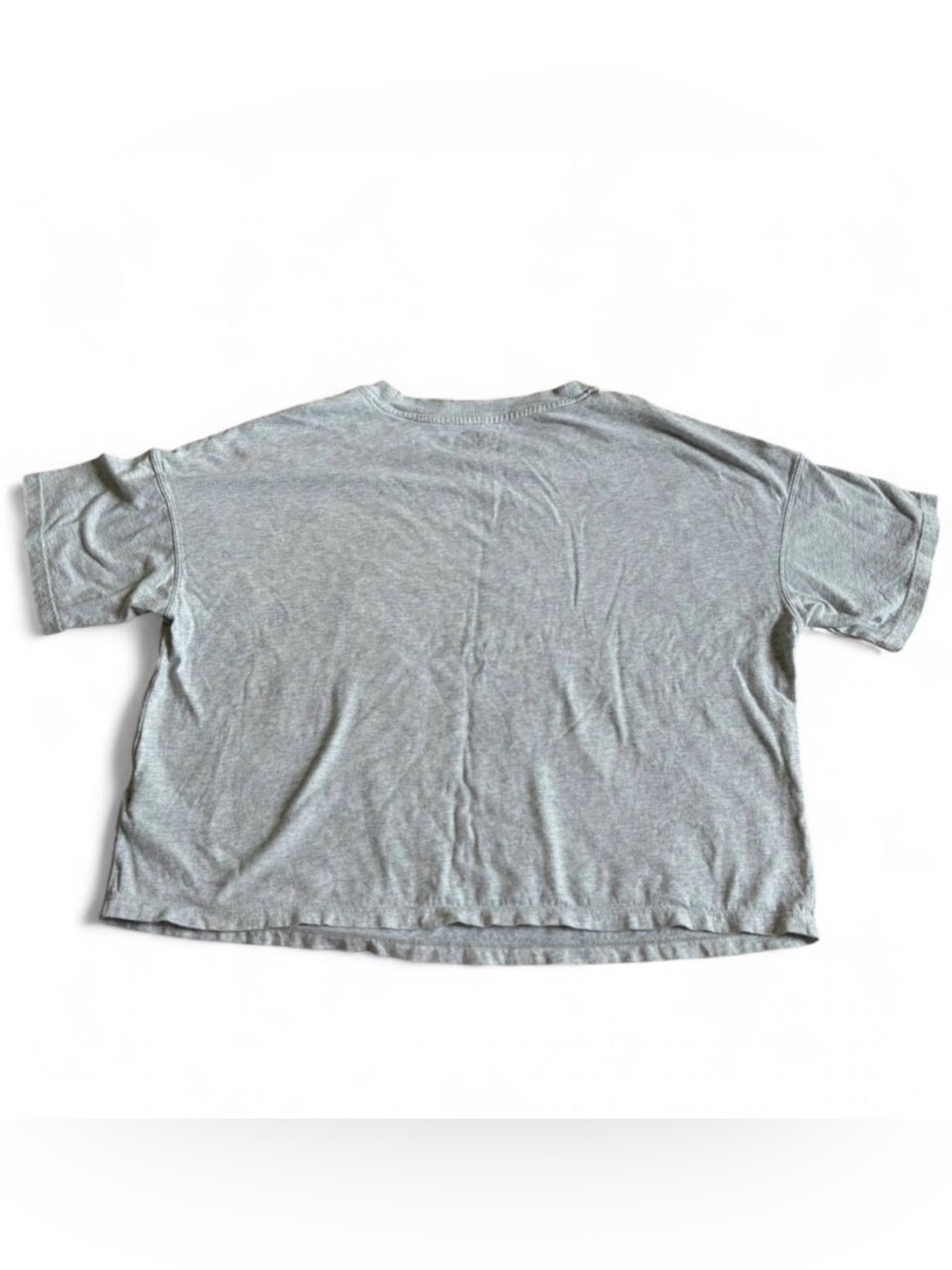 Calvin Klein Light Grey Crop top T Shirt
